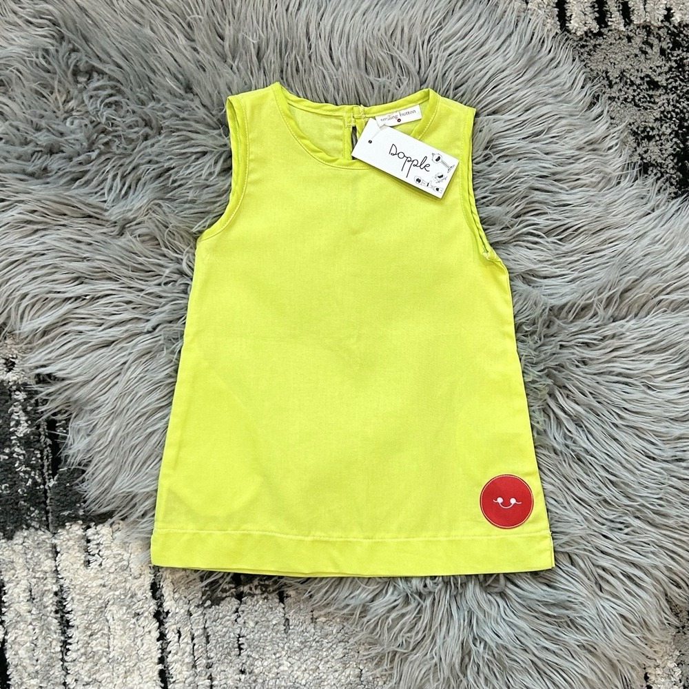 Smiling Button Girls Neon Green Tuni Dress Size 12 Month ($64) NEW